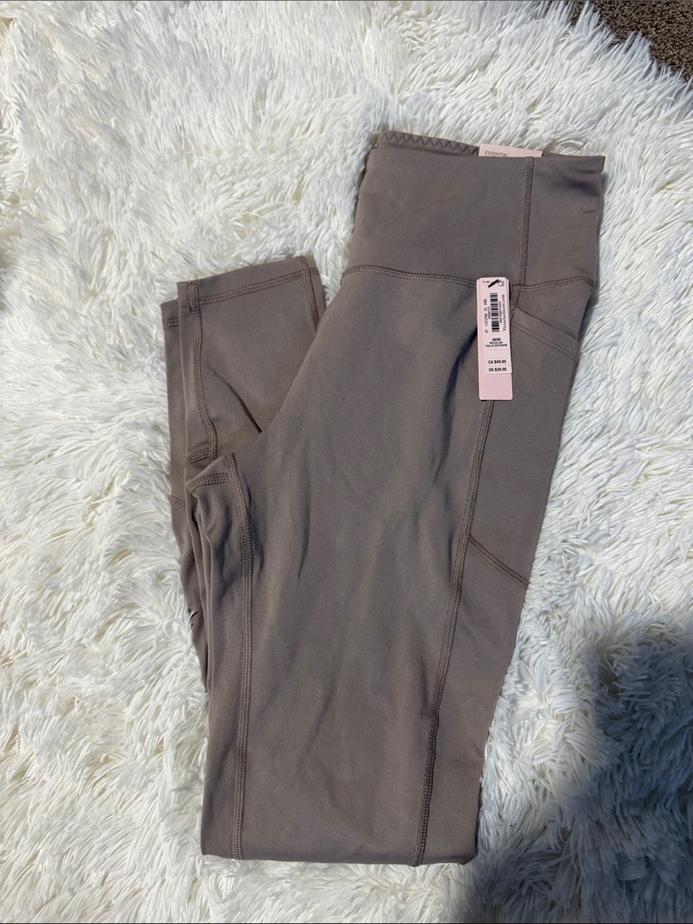 Victoria's Secret High-Rise Leggings in Taupe